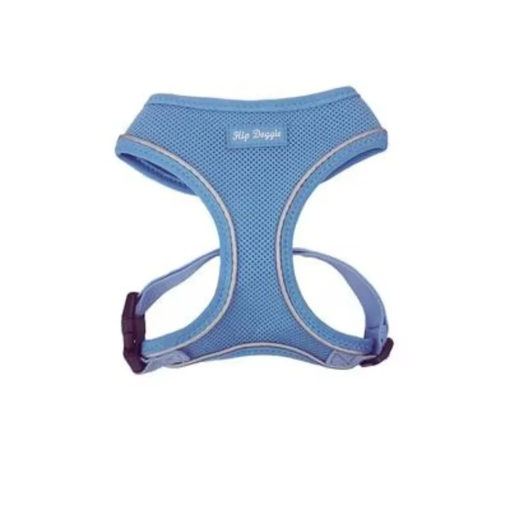 🆕 [Hip Doggie] Ultra Comfort Reflective Dog Harness, Blue, Large